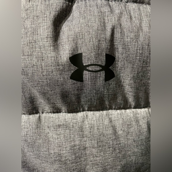 Under Armour UA Kids Gray Hooded Pronto Puffer Jacket Synthetic Fill Size XL - Picture 6 of 10